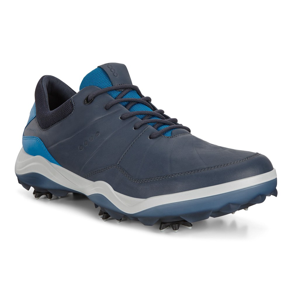 Zapatos De Golf Hombre - ECCO Cleated Strike - Azul Marino - NWU596348